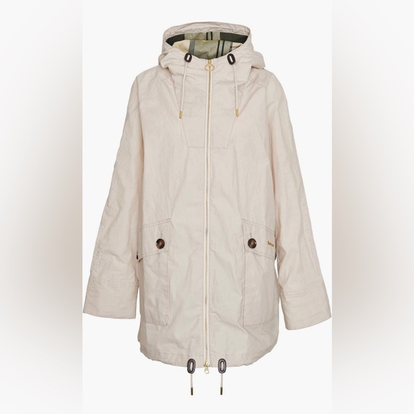 NWT Barbour Keldy Water Resistant Jacket in Oatmeal - Picture 3 of 7